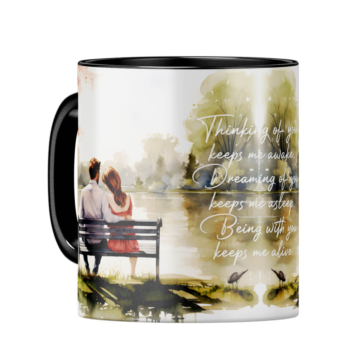 Thinking of You Coffee Mug Black
