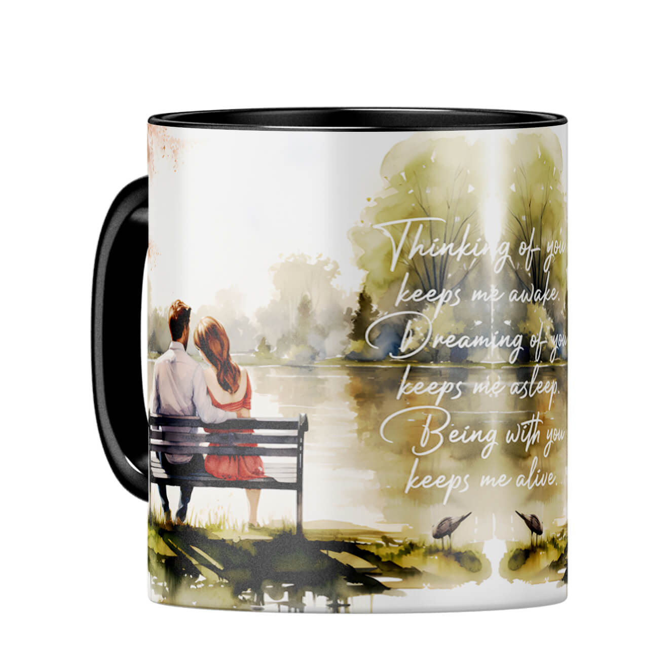 Thinking of You Coffee Mug Black