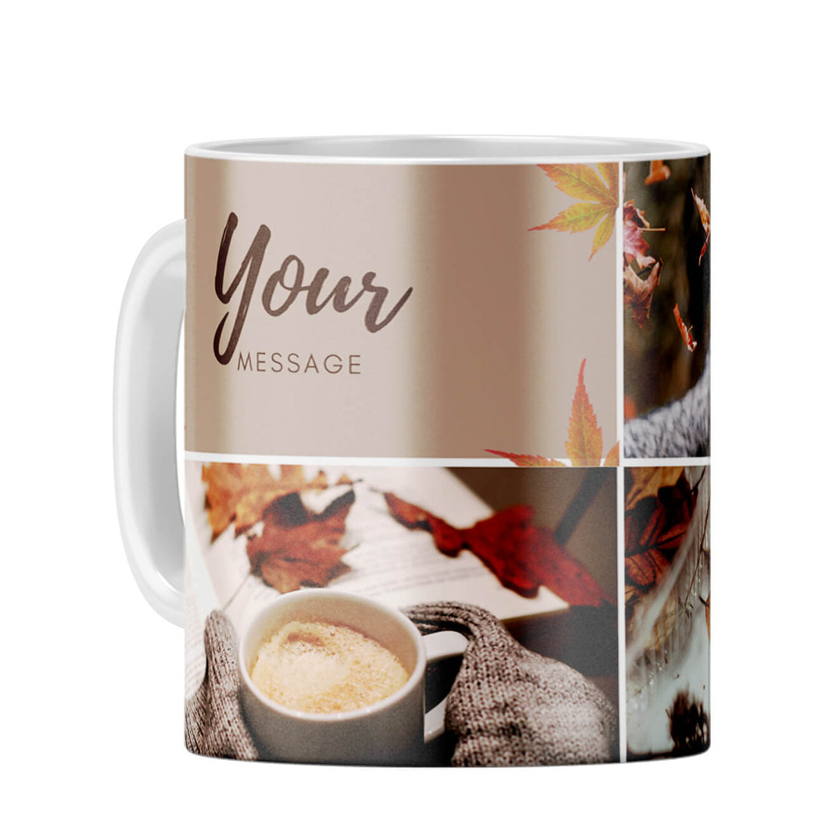 Three Photos Coffee Mug White