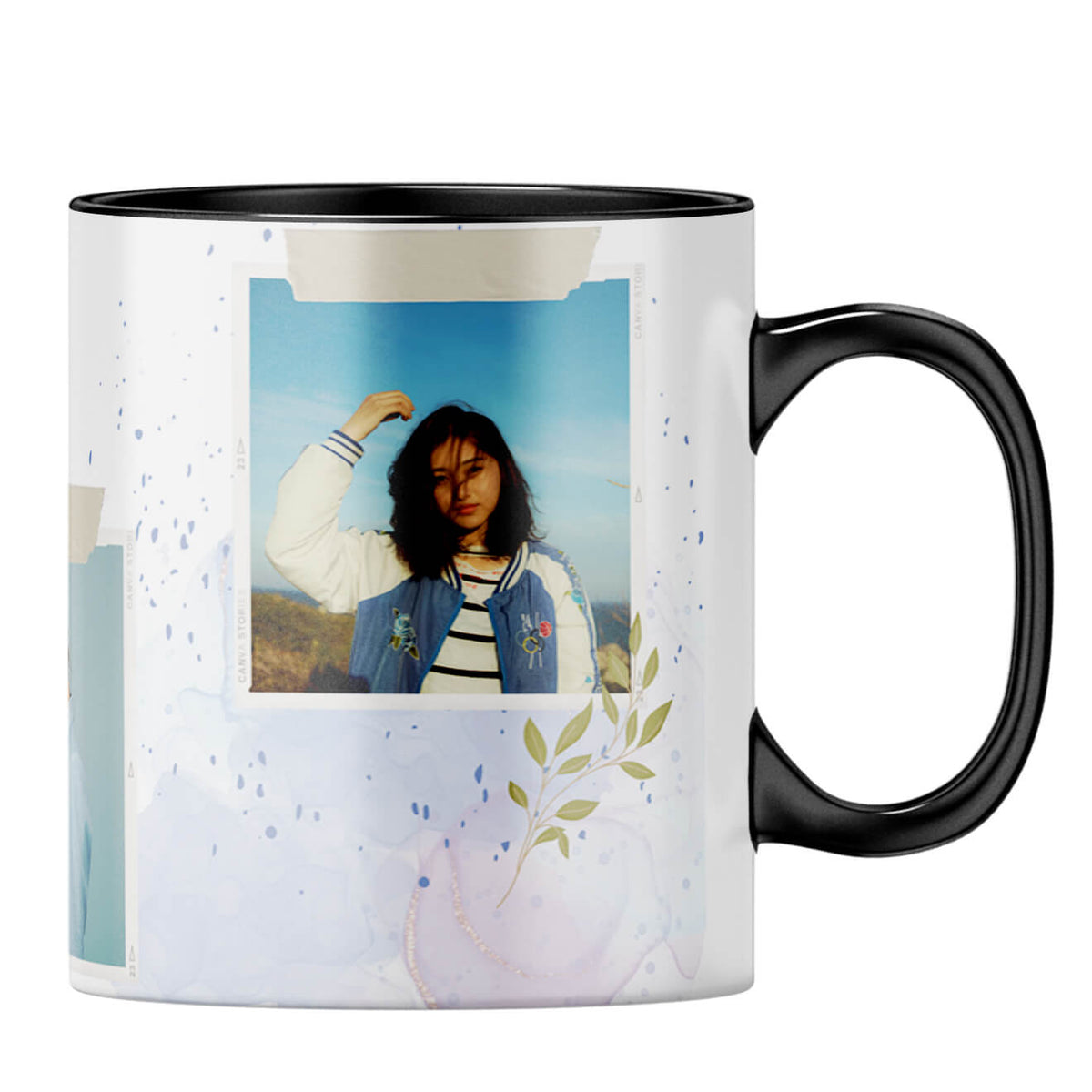 Three Special Photos Coffee MugB-Black