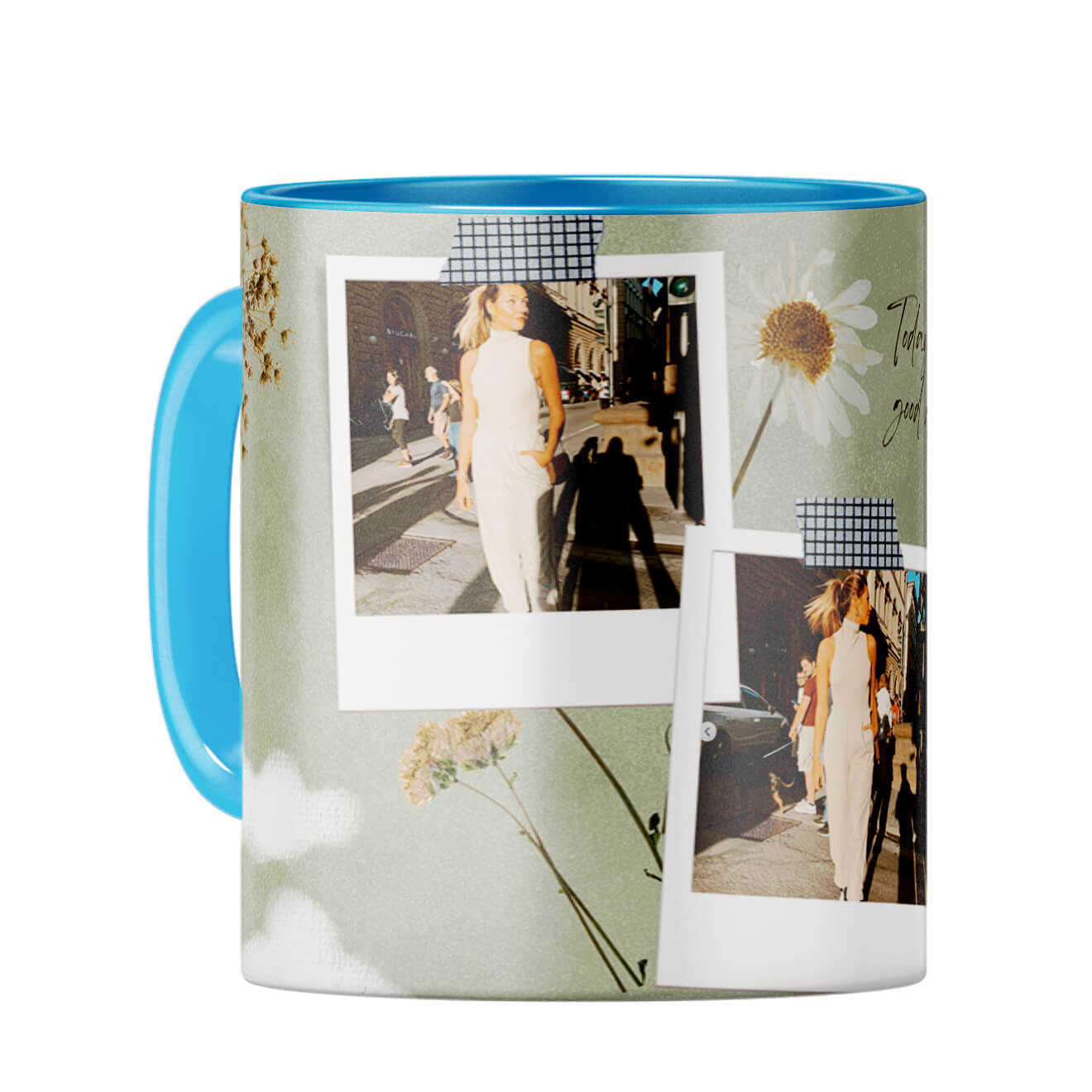 Today is Good Day Coffee Mug Light Blue