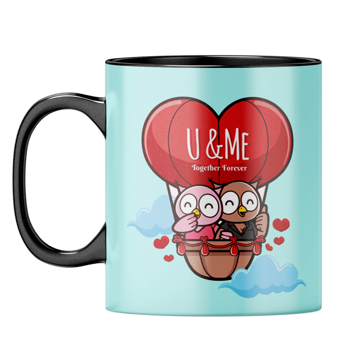 Together Forever Always Coffee Mug Black
