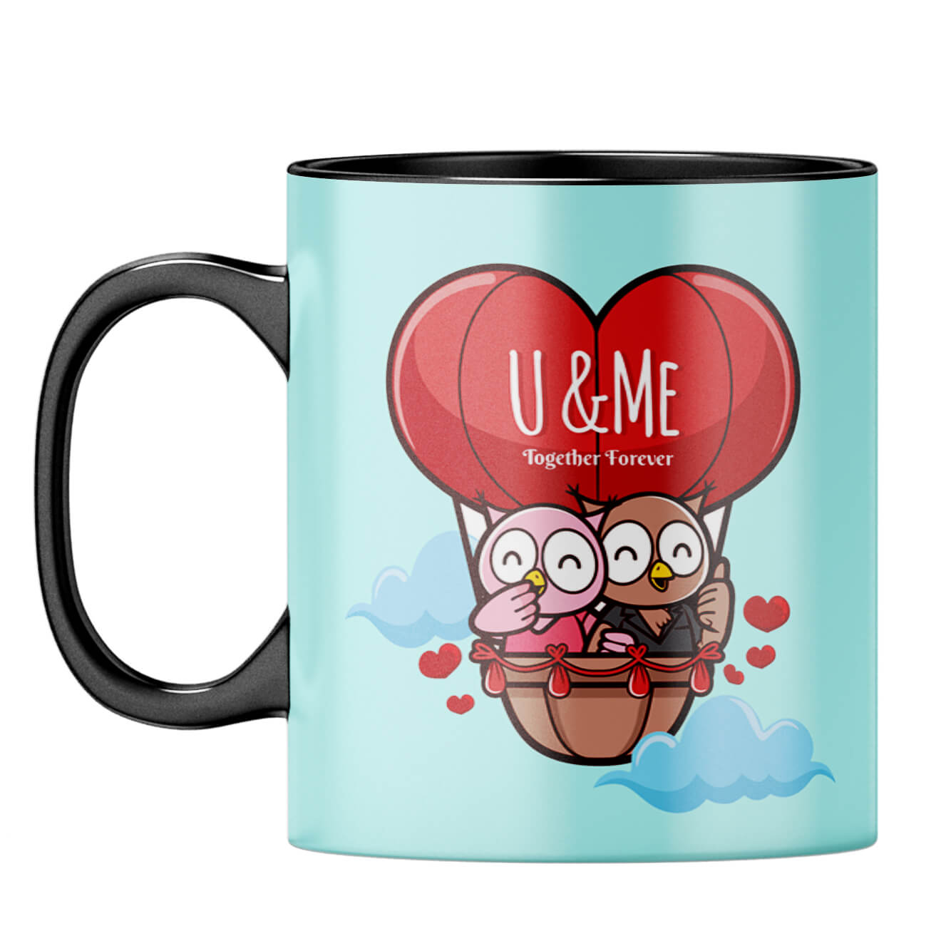 Together Forever Always Coffee Mug Black