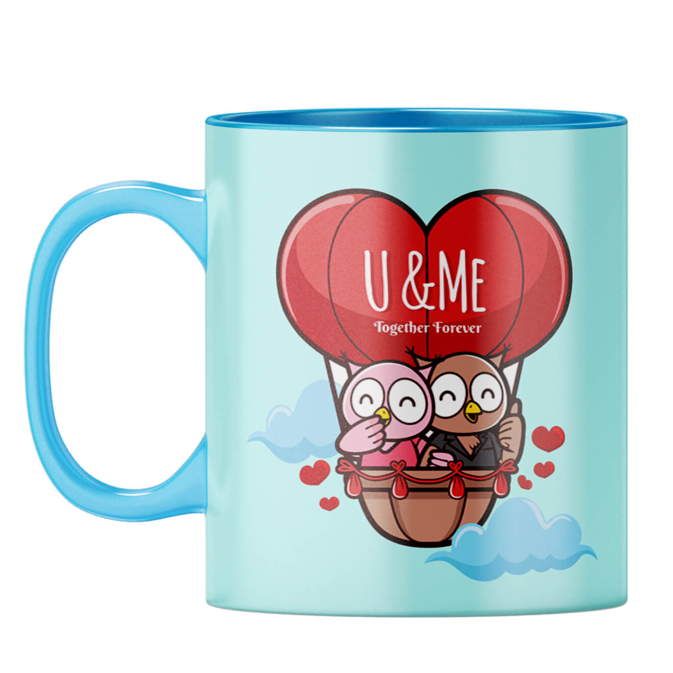 Together Forever Always Coffee Mug Light Blue