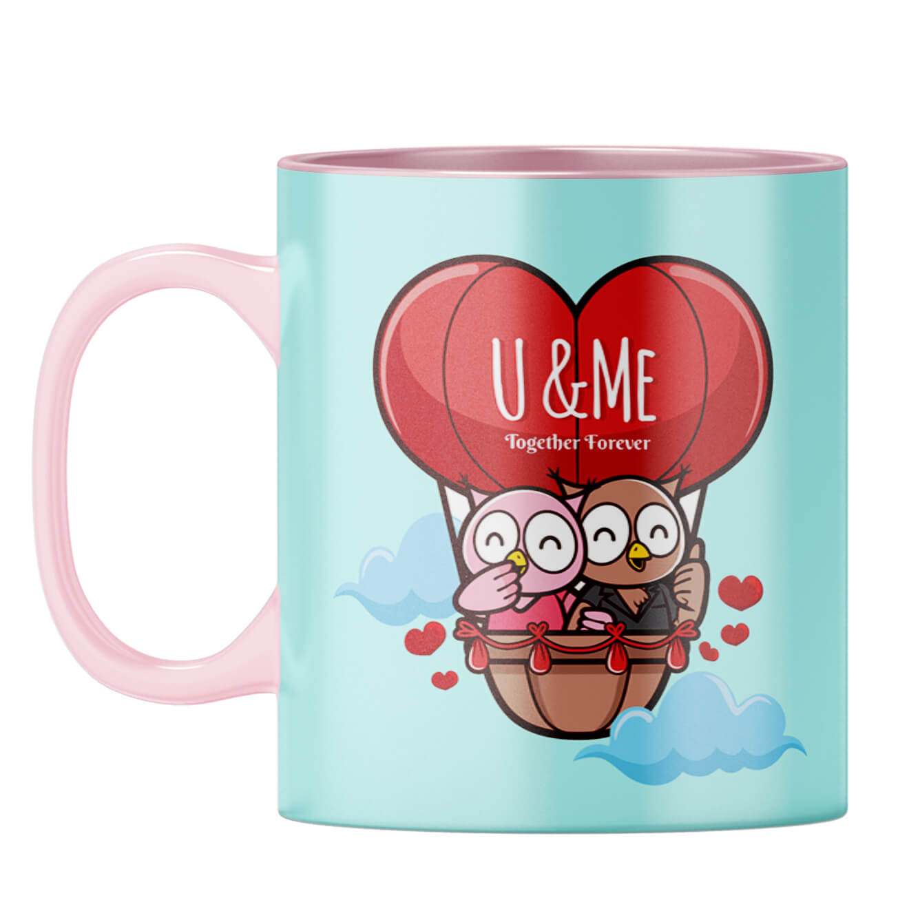 Together Forever Always Coffee Mug Pink