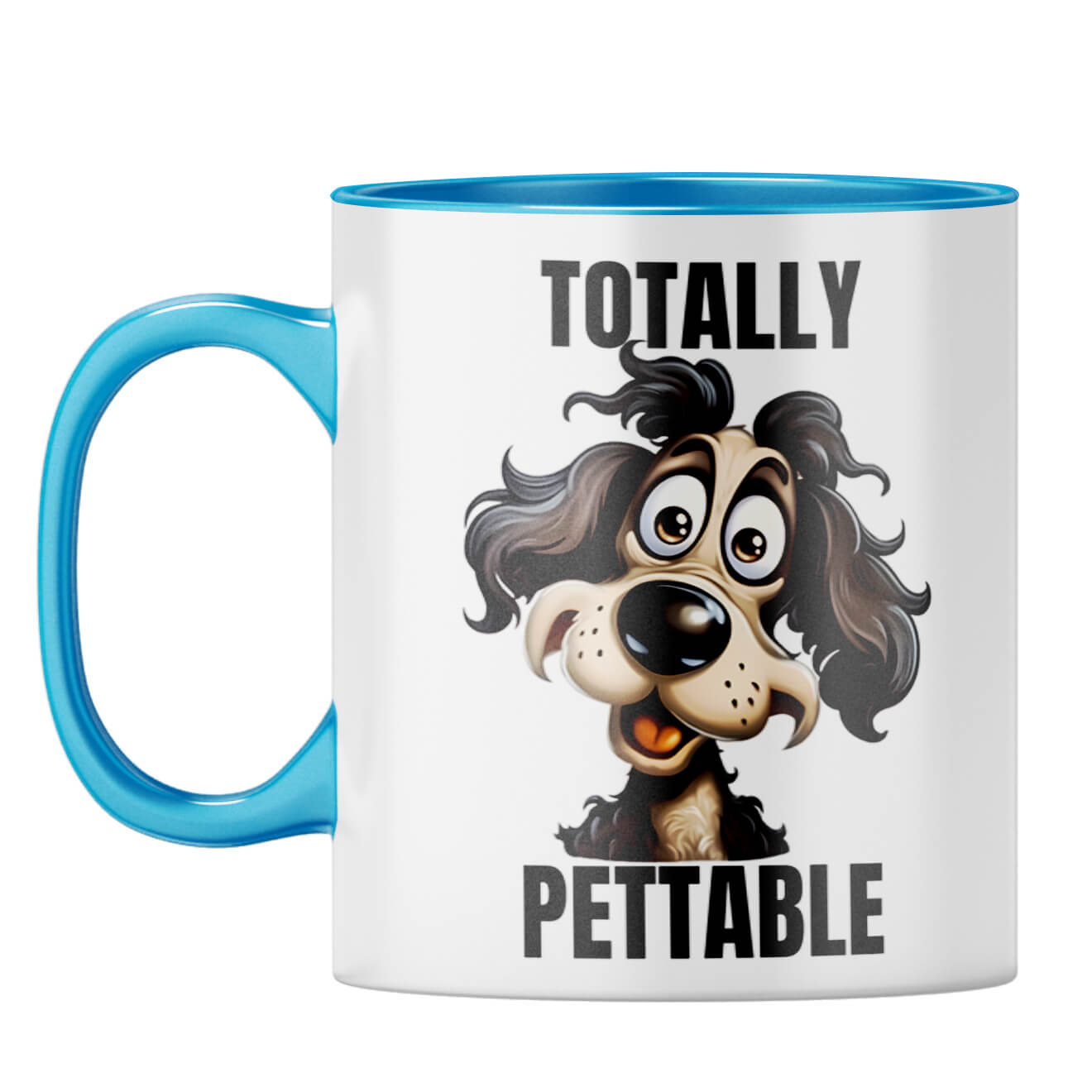 Totally Pettable Coffee Mug Light Blue