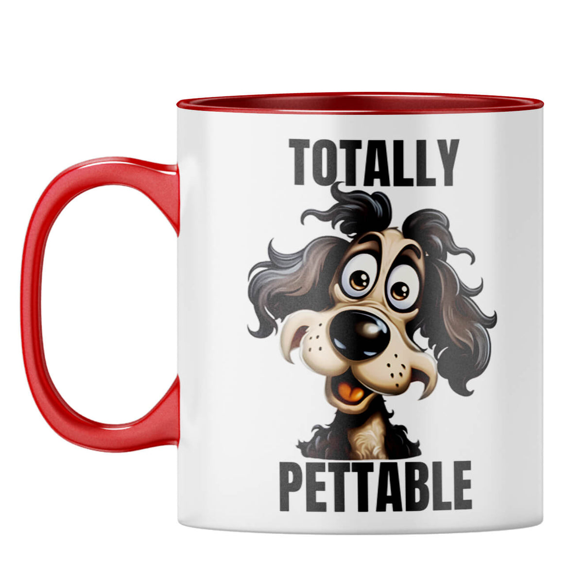 Totally Pettable Coffee Mug Red