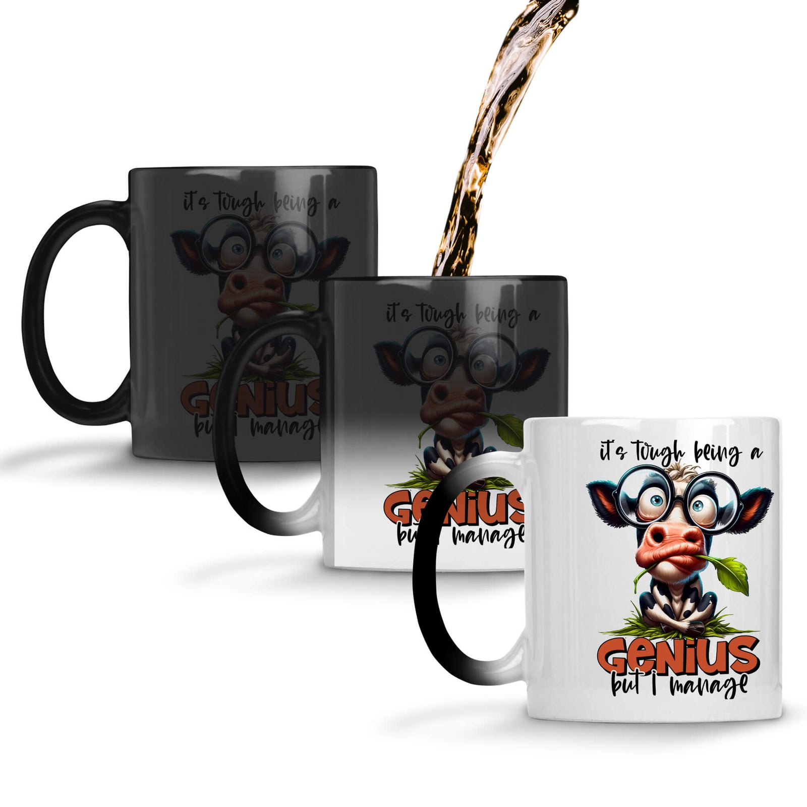 Tough Being a Genius Coffee Mug Magic