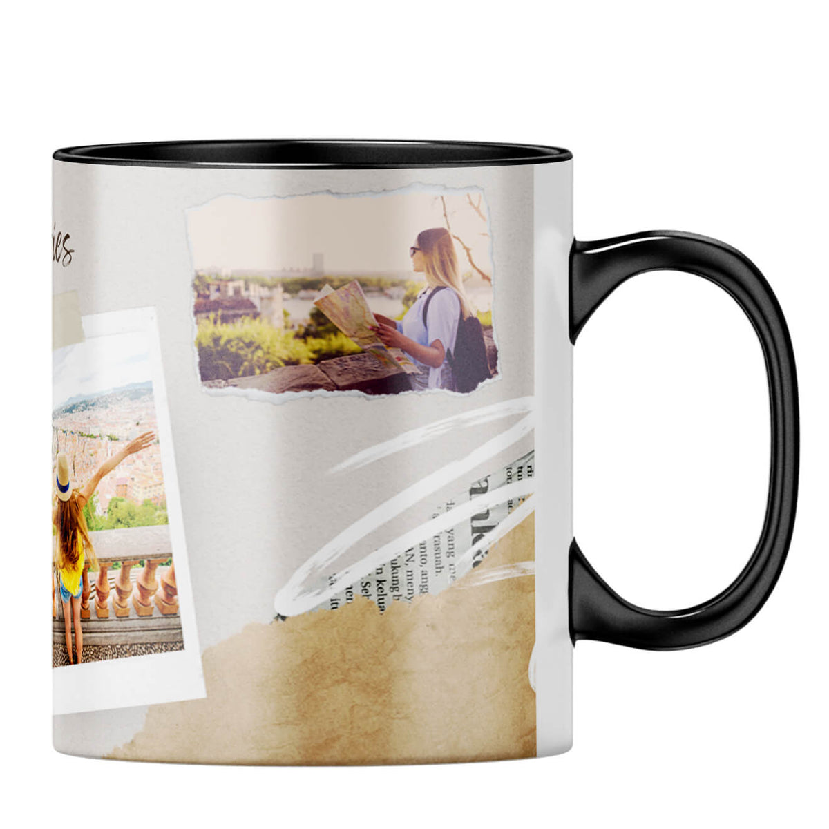 Travel Memories Coffee MugB-Black