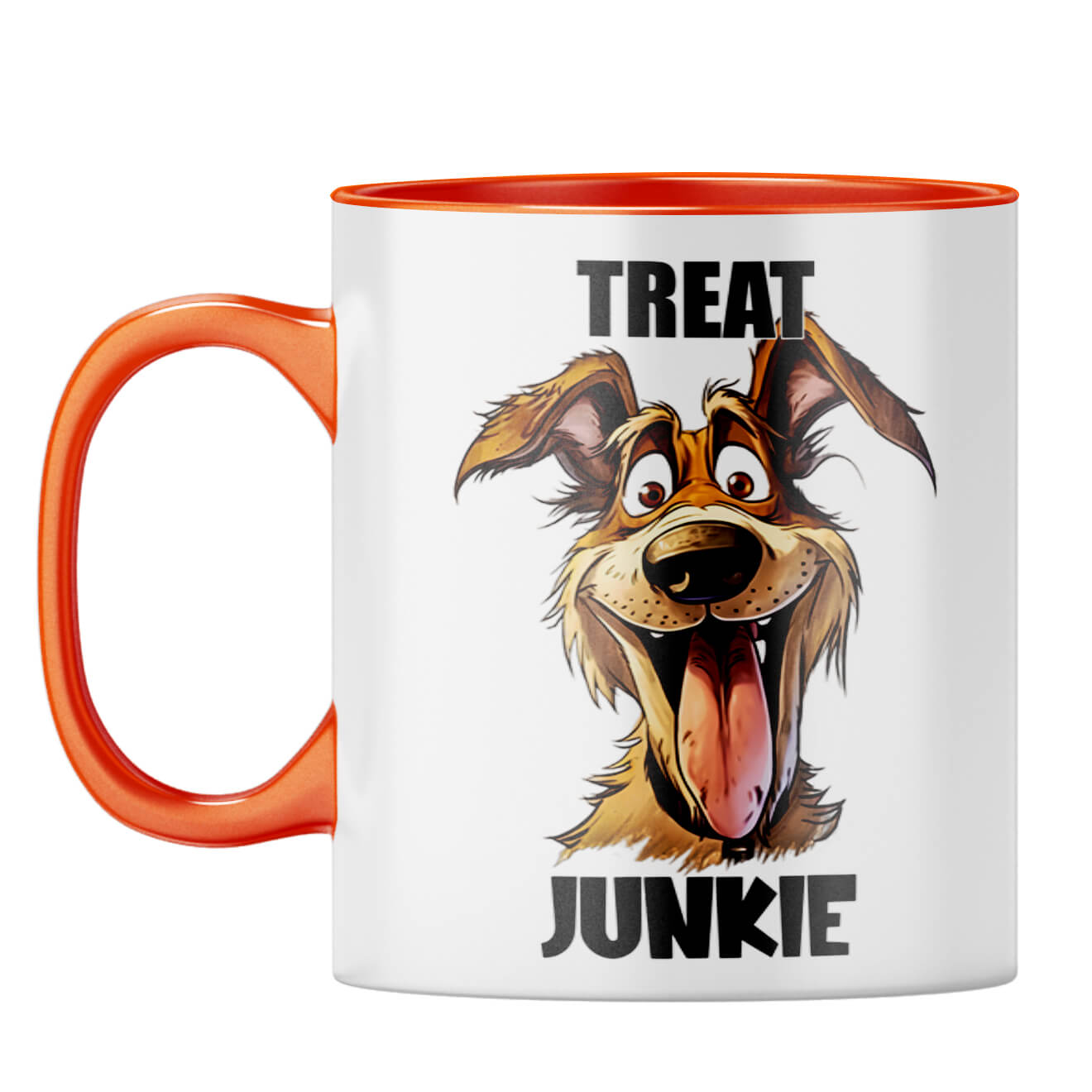 Treat Junkie Coffee Mug Orange