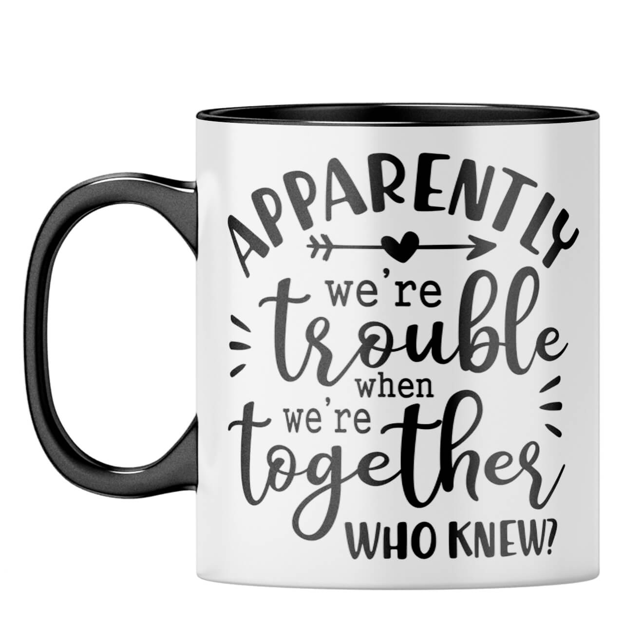 Trouble Together Coffee Mug Black