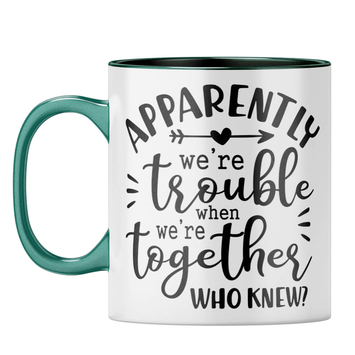 Trouble Together Coffee Mug Dark Green