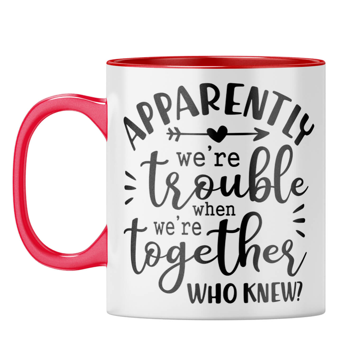 Trouble Together Coffee Mug Red