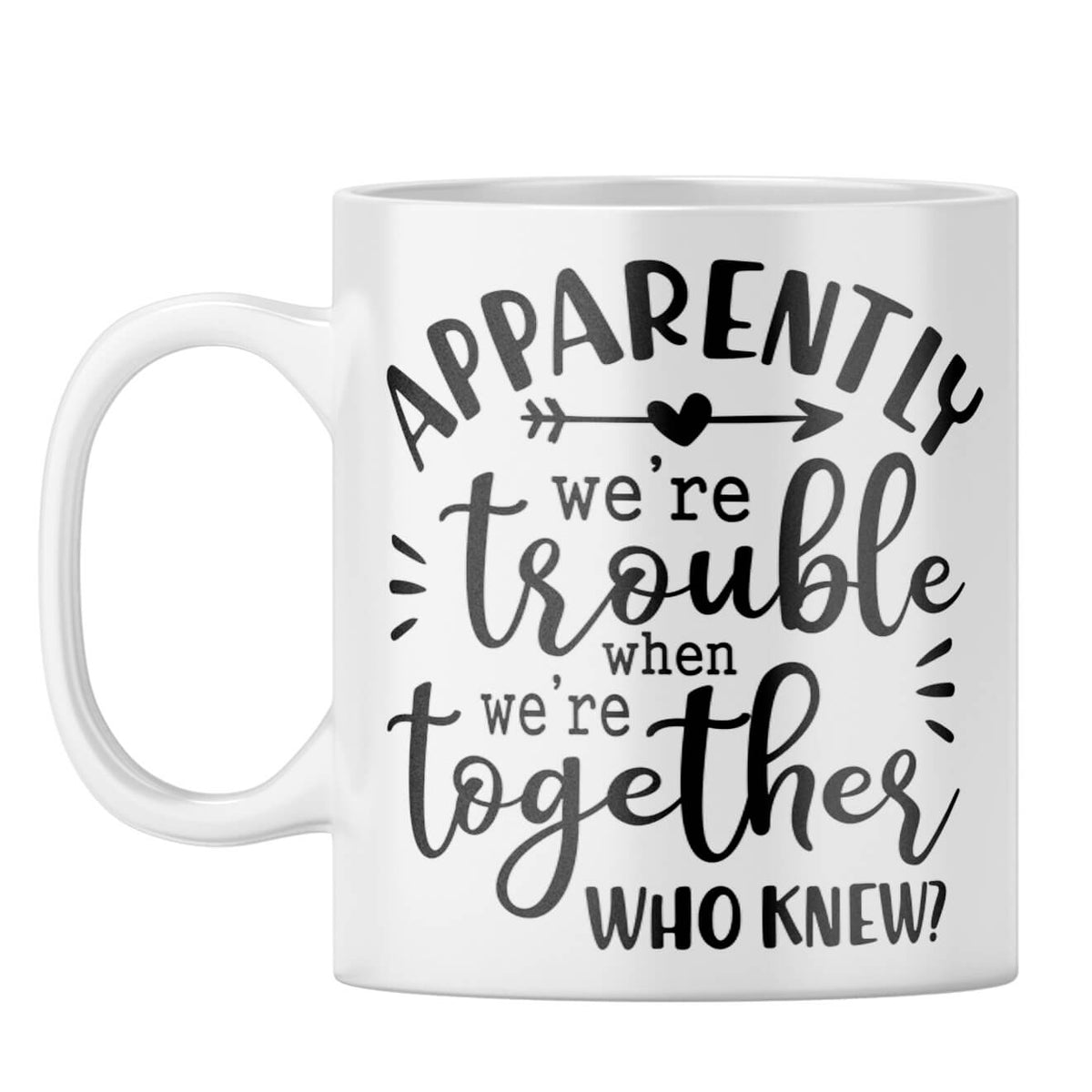 Trouble Together Coffee Mug White