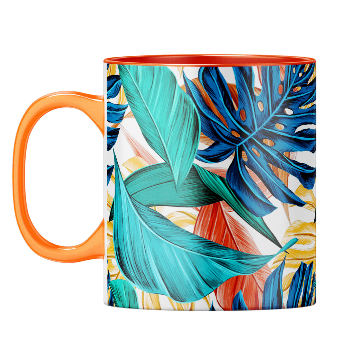 Tropical Leaves Designer Printed Coffee Mug