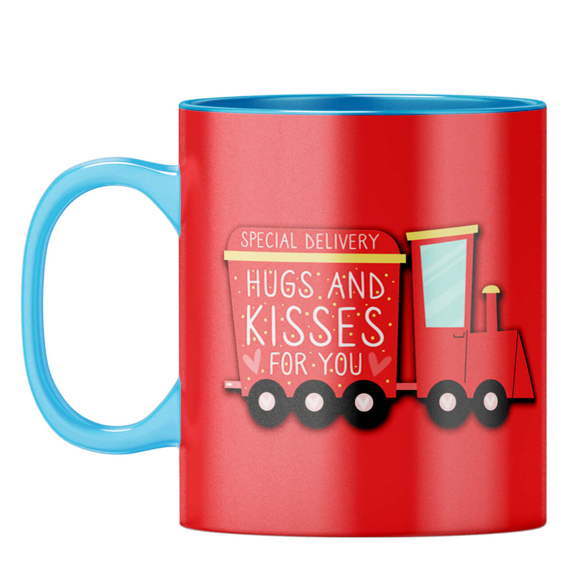 Two become one Coffee Mug Light Blue
