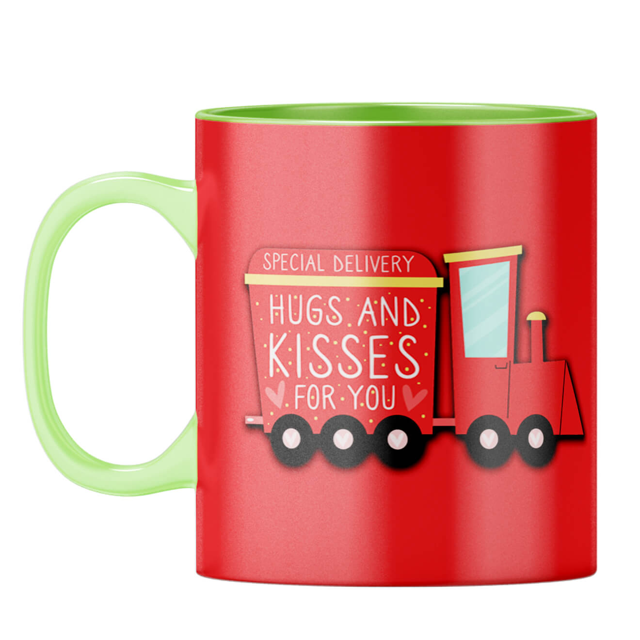 Two become one Coffee Mug Light Green