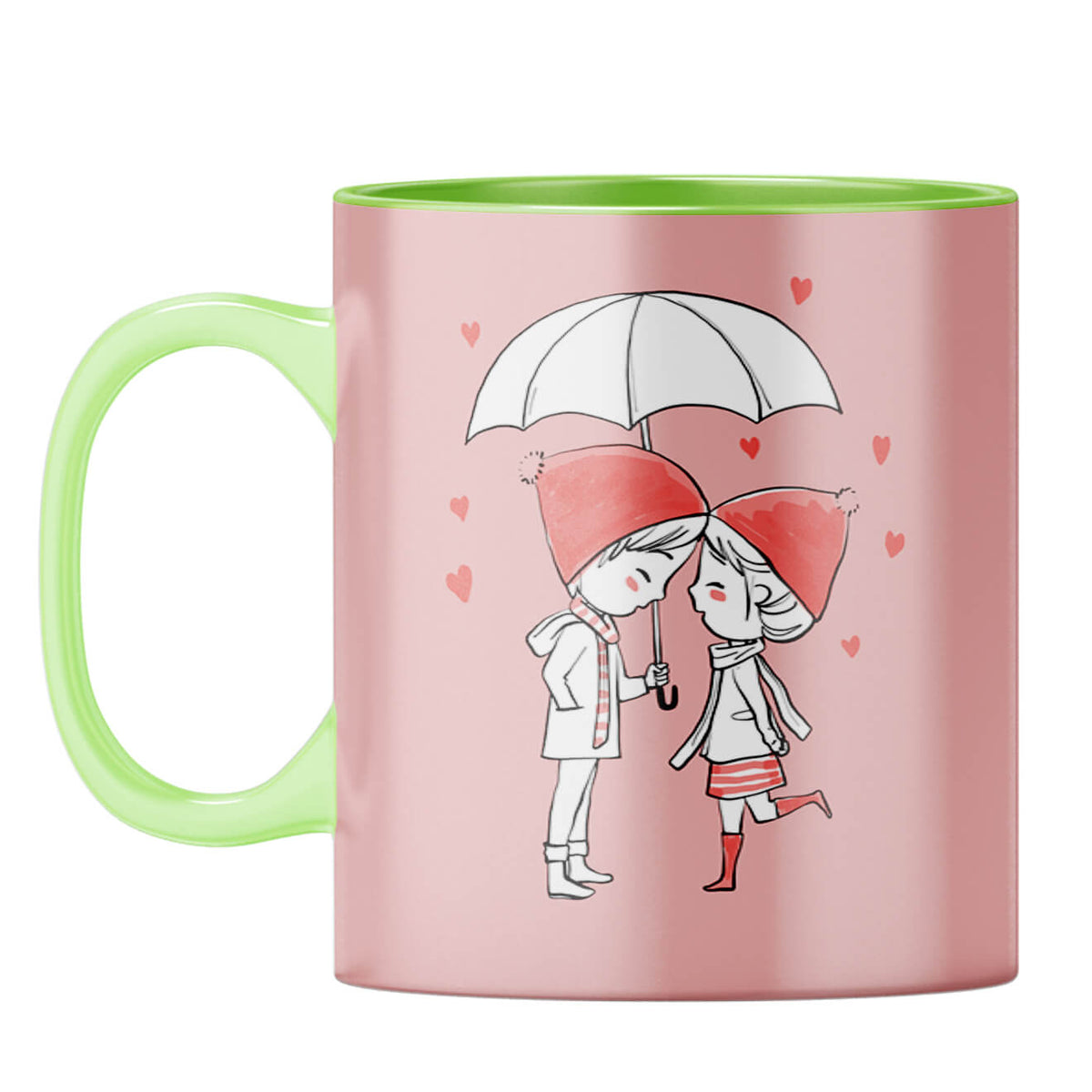 U and Me Coffee Mug Light Green