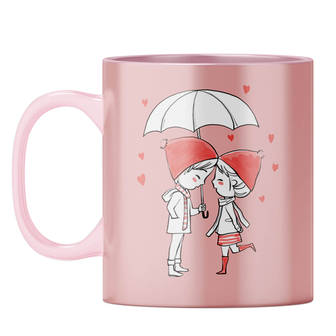 U and Me Coffee Mug Pink