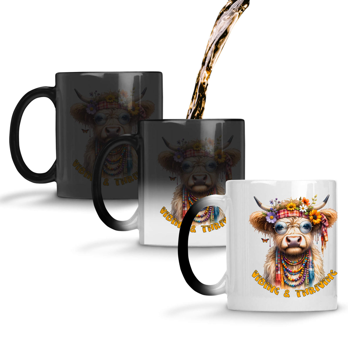 Vibing and Thriving Coffee Mug Magic
