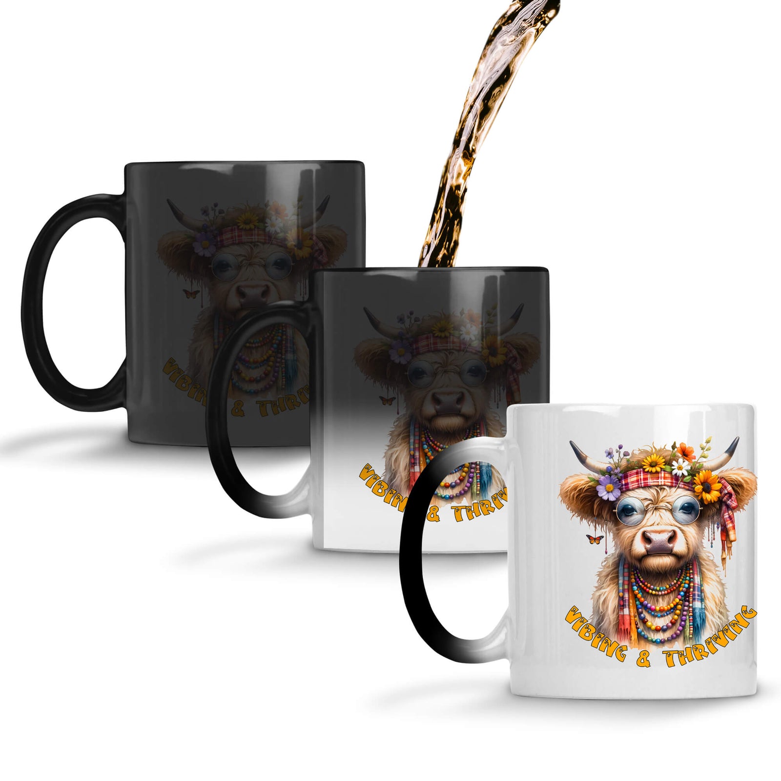 Vibing and Thriving Coffee Mug Magic