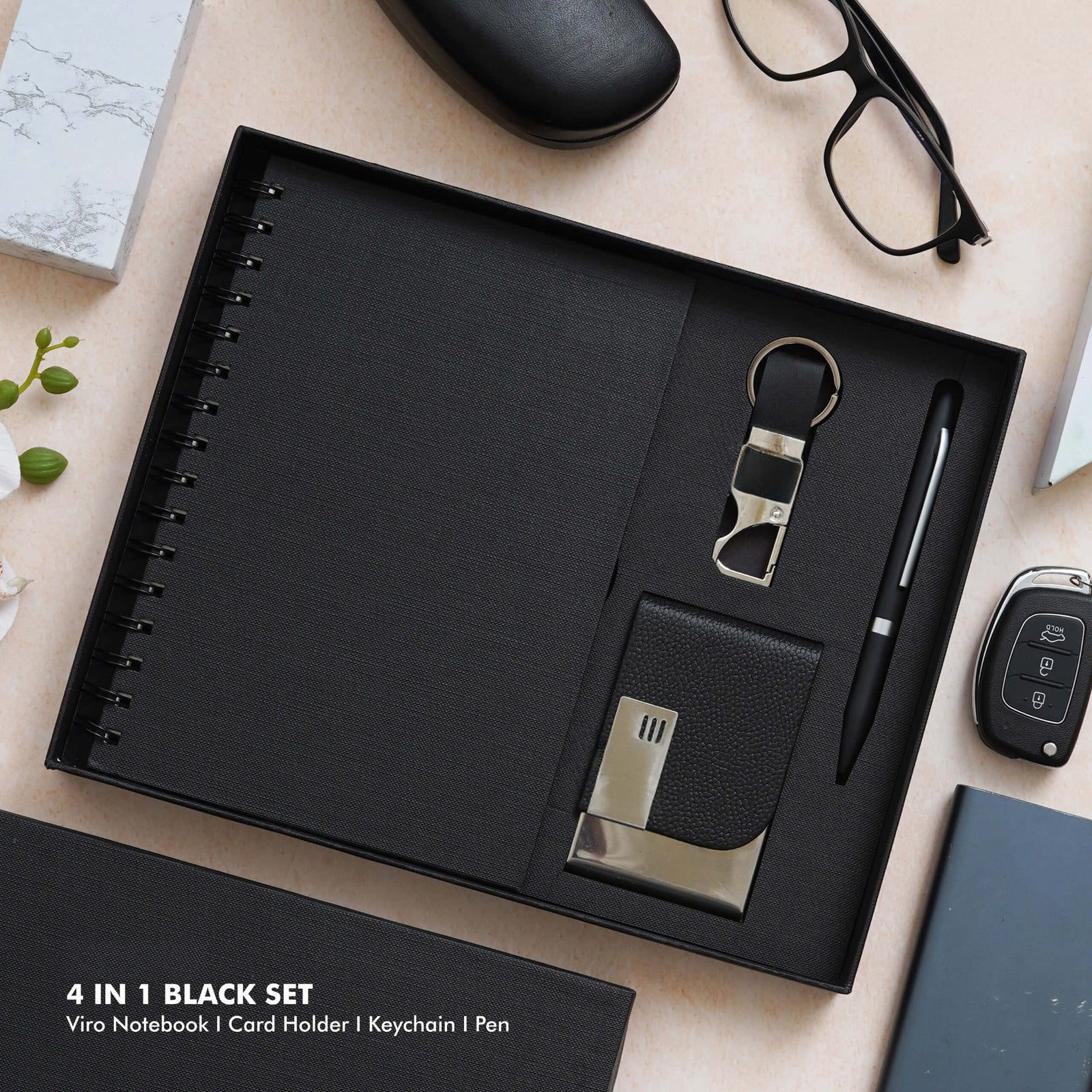 Viro Notebook Office Gift Set - Vegan Leather