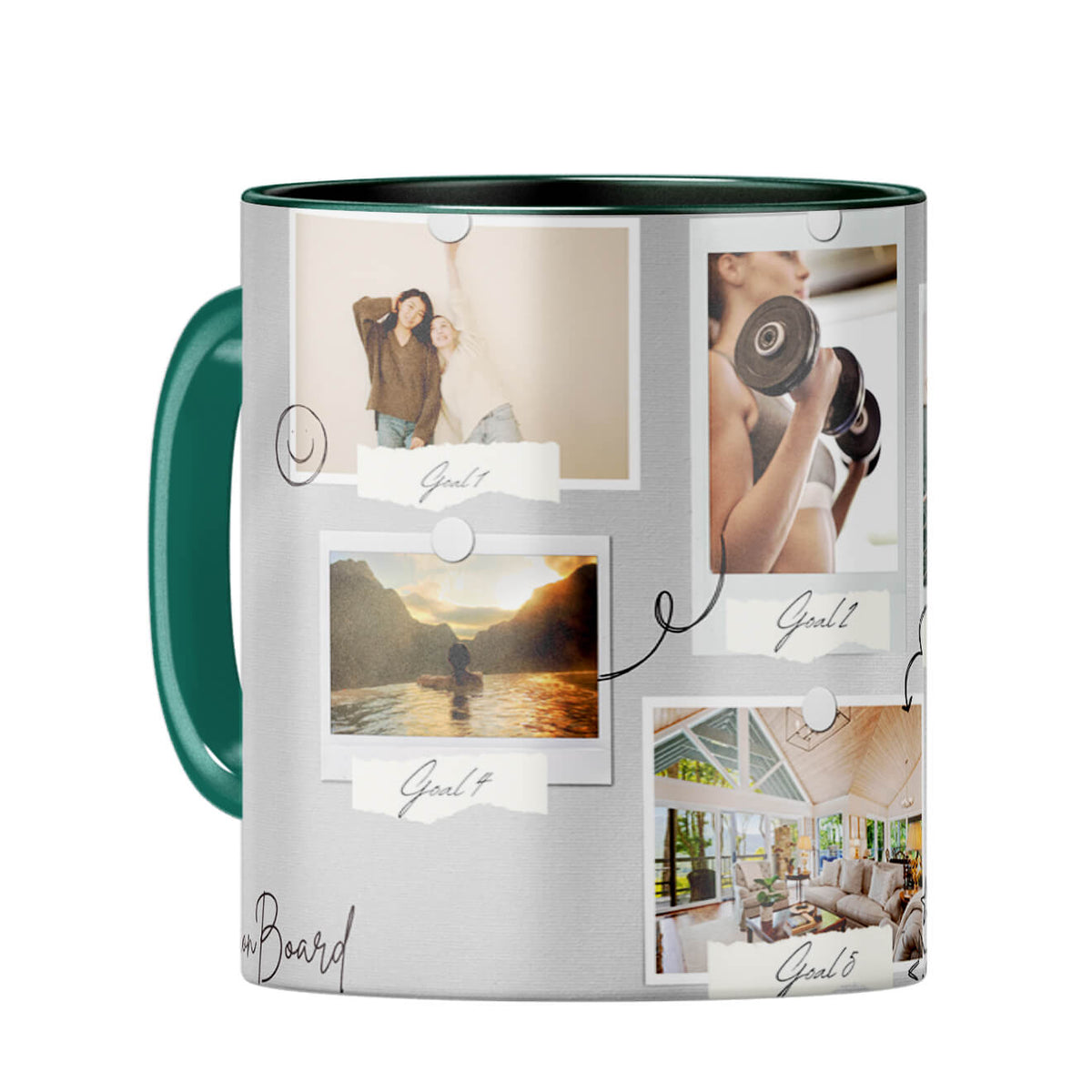 Vision Board Coffee Mug Dark Green