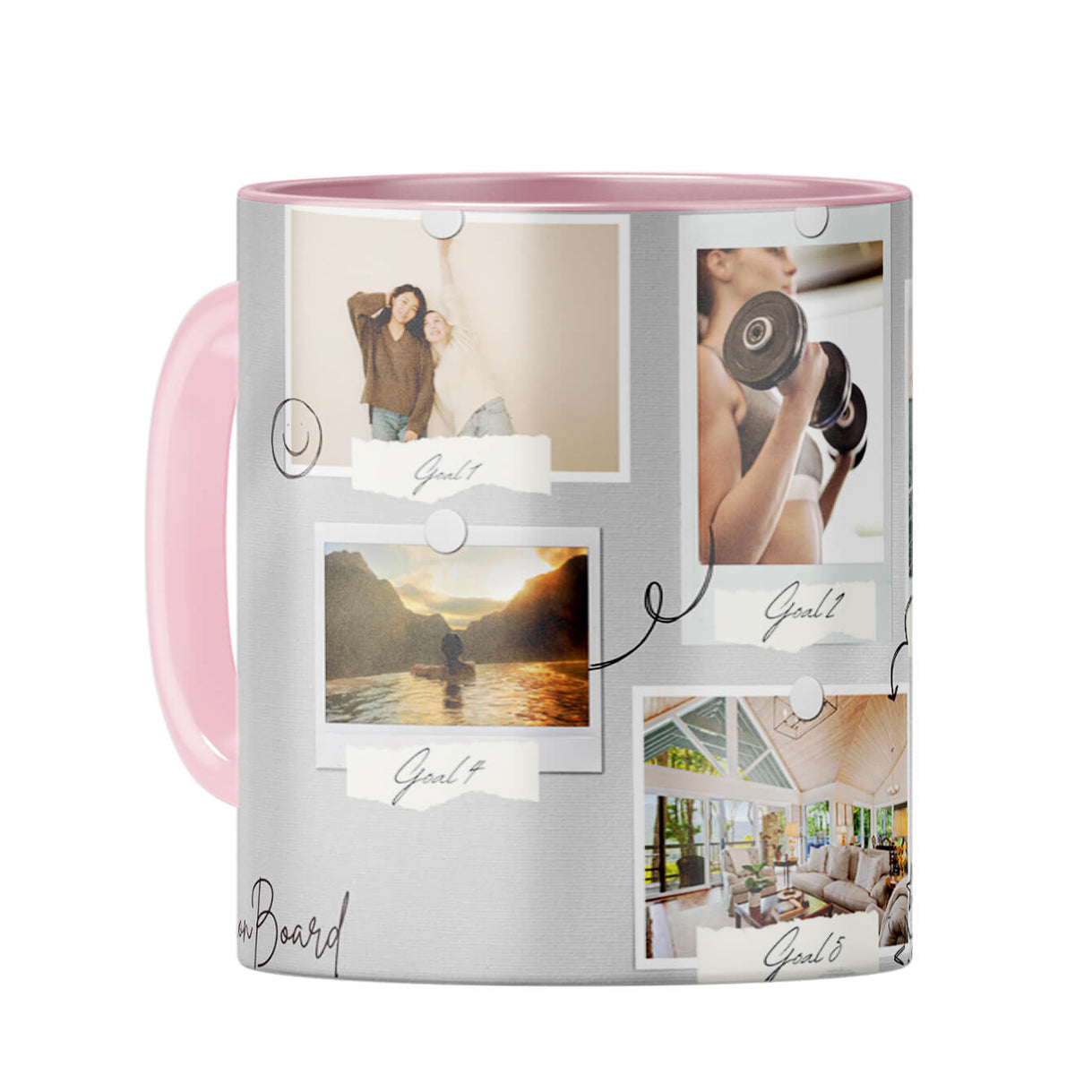 Vision Board Coffee Mug Pink
