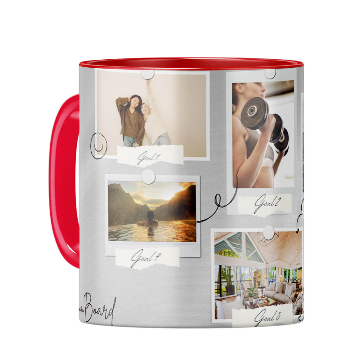 Vision Board Coffee Mug Red