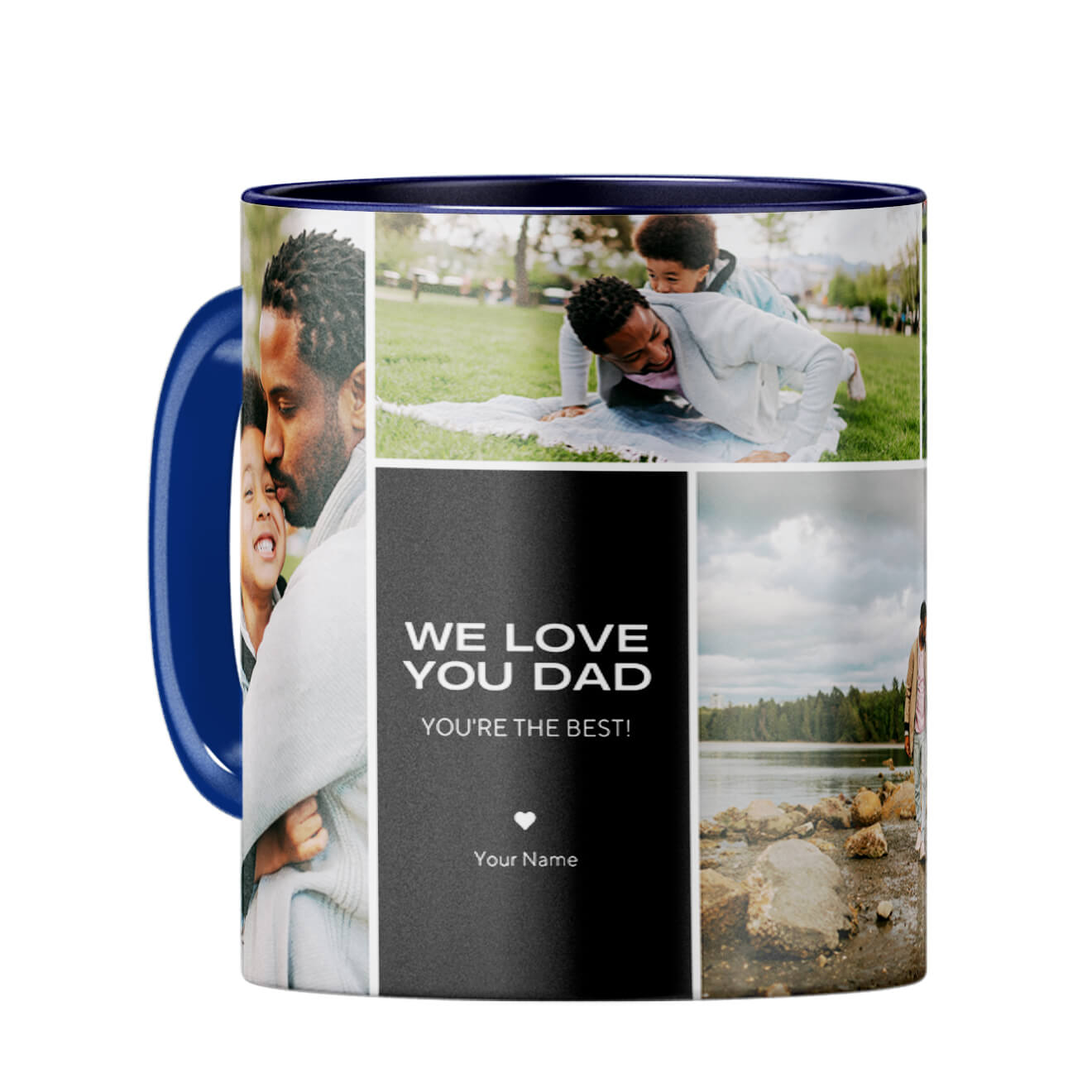 We Love You Dad Coffee Mug Dark Blue