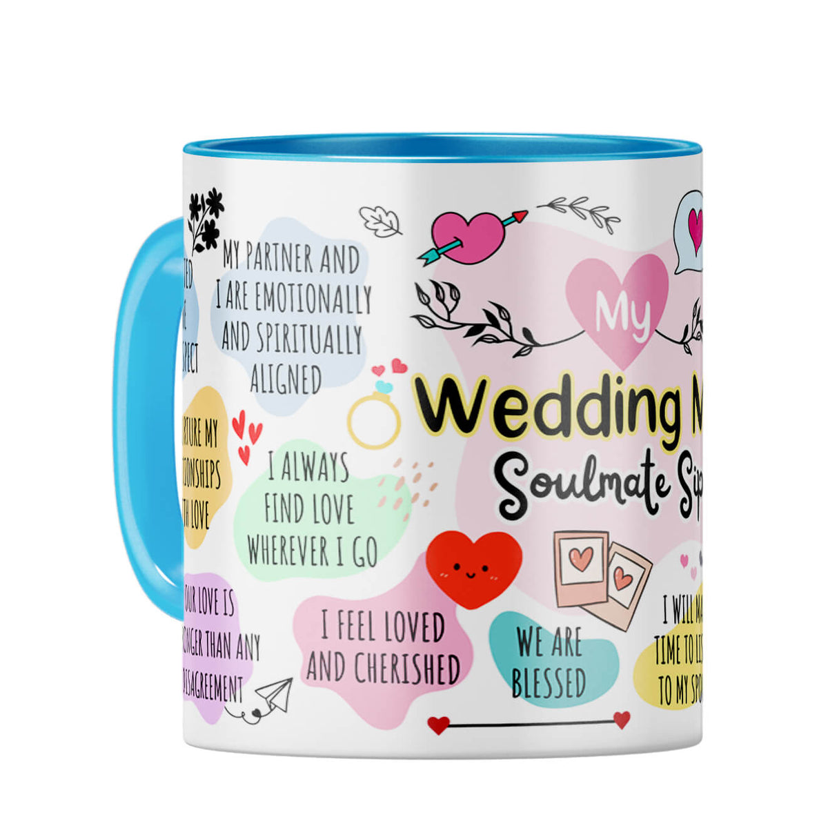 Wedding Soulmate Coffee Mug Light Blue