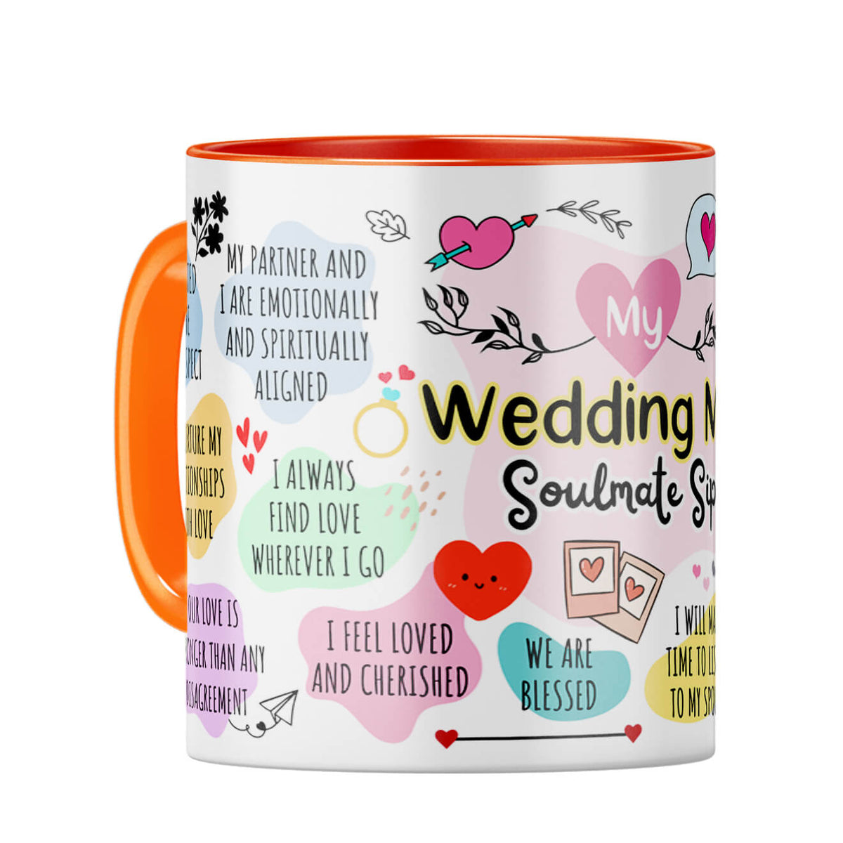 Wedding Soulmate Coffee Mug Orange