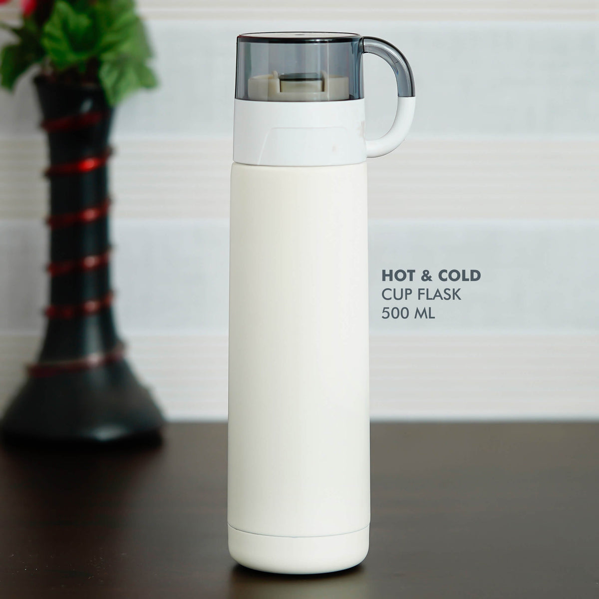 White Stainless Steel Flask - Perfect for Daily Use