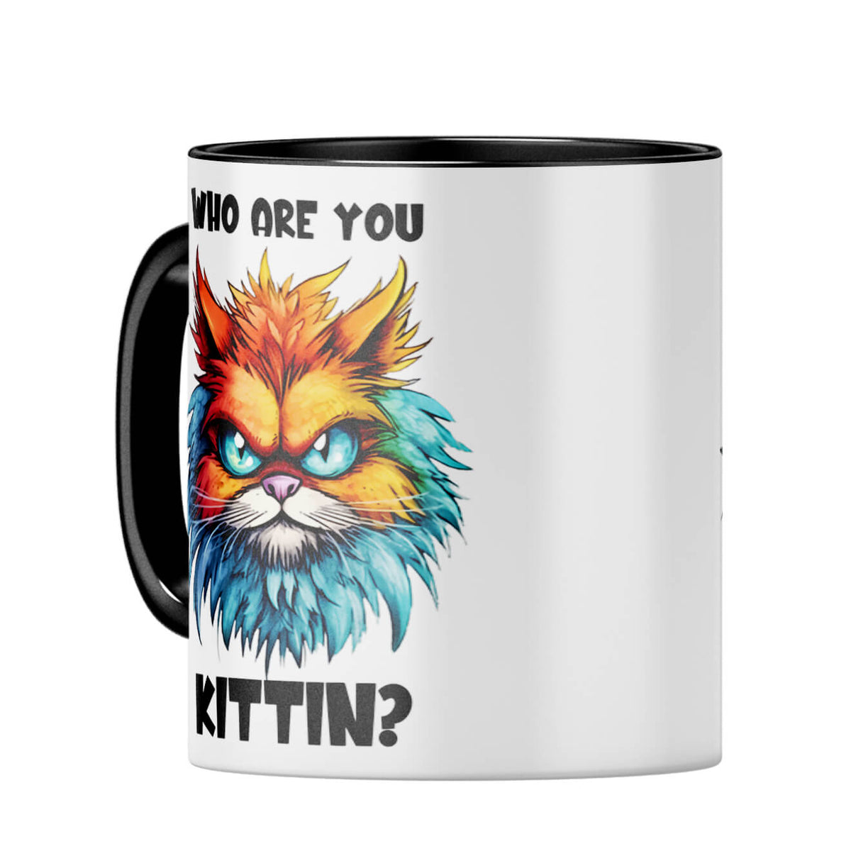 Who Are You Kittin Coffee MugC-Black