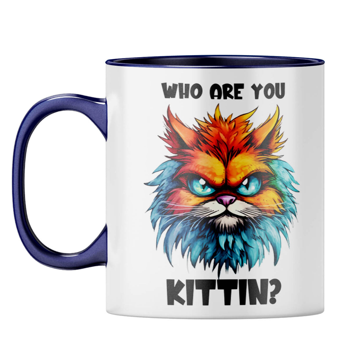Who Are You Kittin Coffee Mug