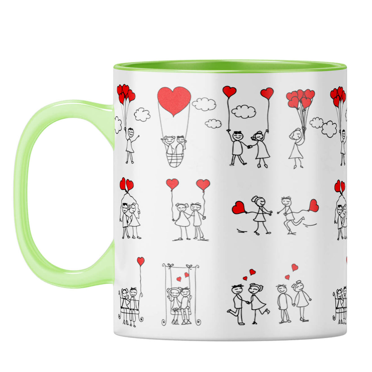 You are my sweetie Coffee Mug Light Green