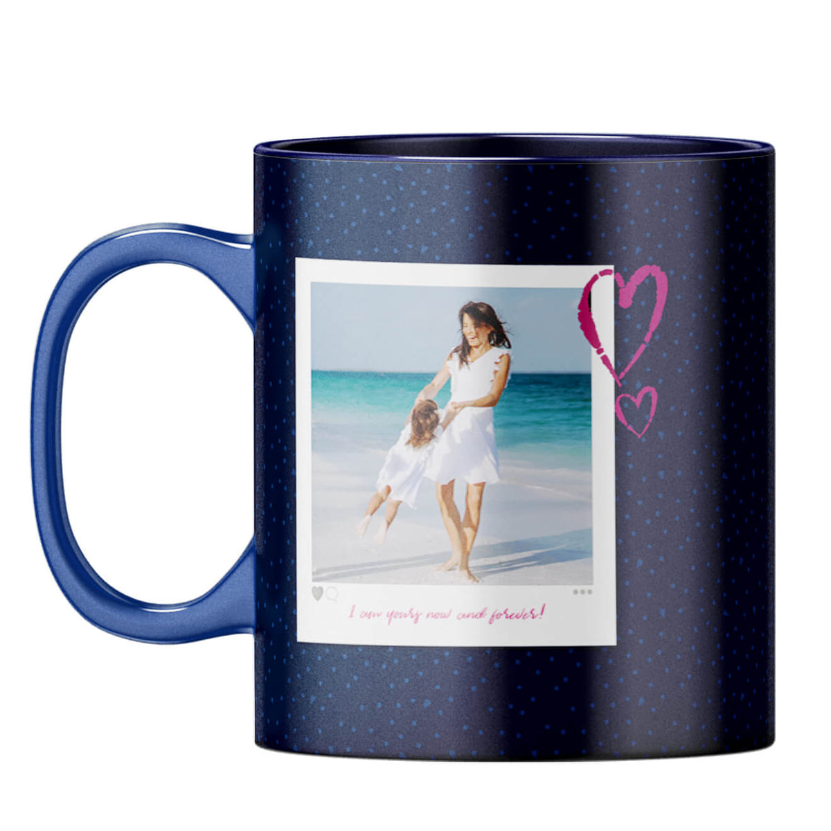 Yours Forever Coffee Mug Dark Blue