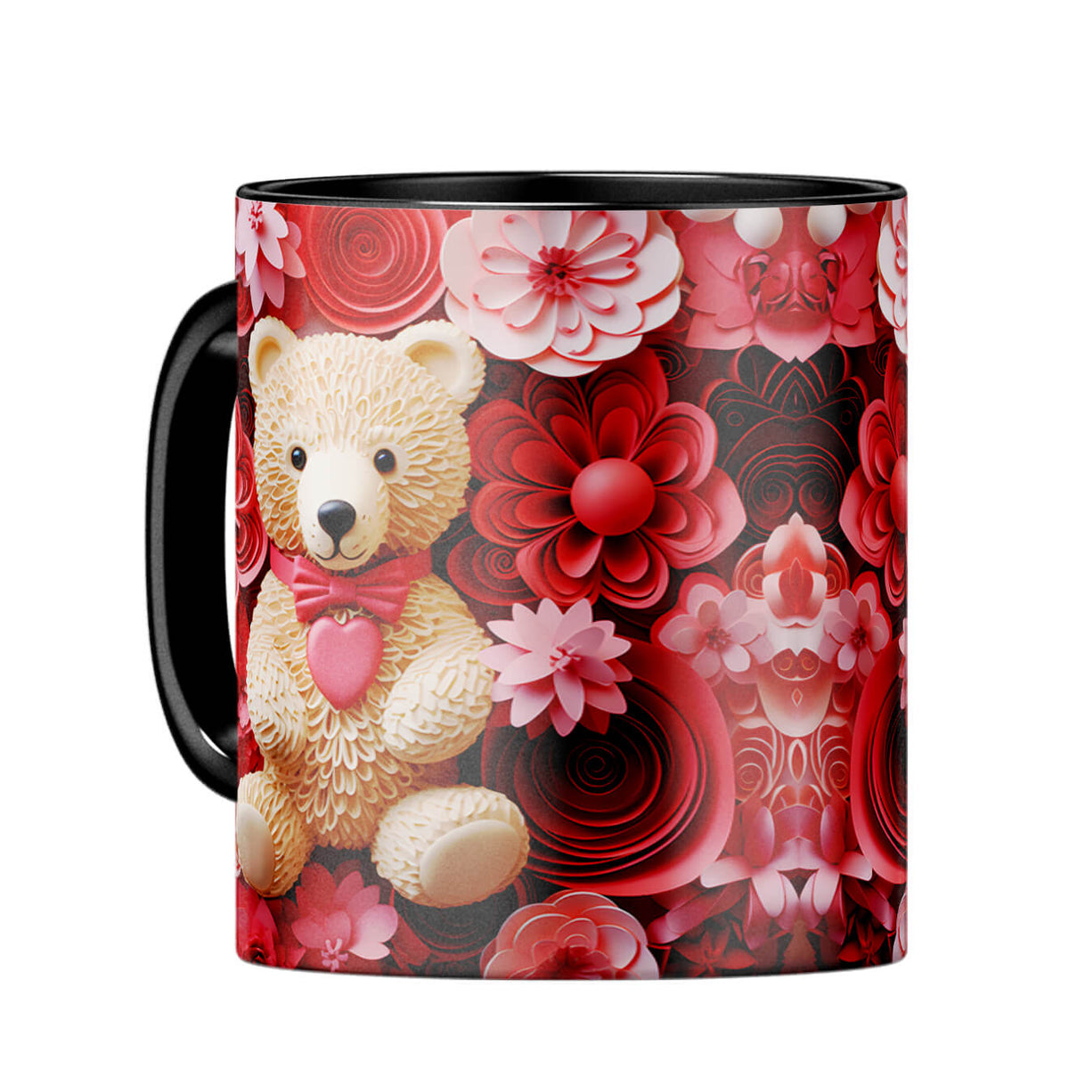 YuBingo 3D Teddy Dreams Coffee MugC-Black