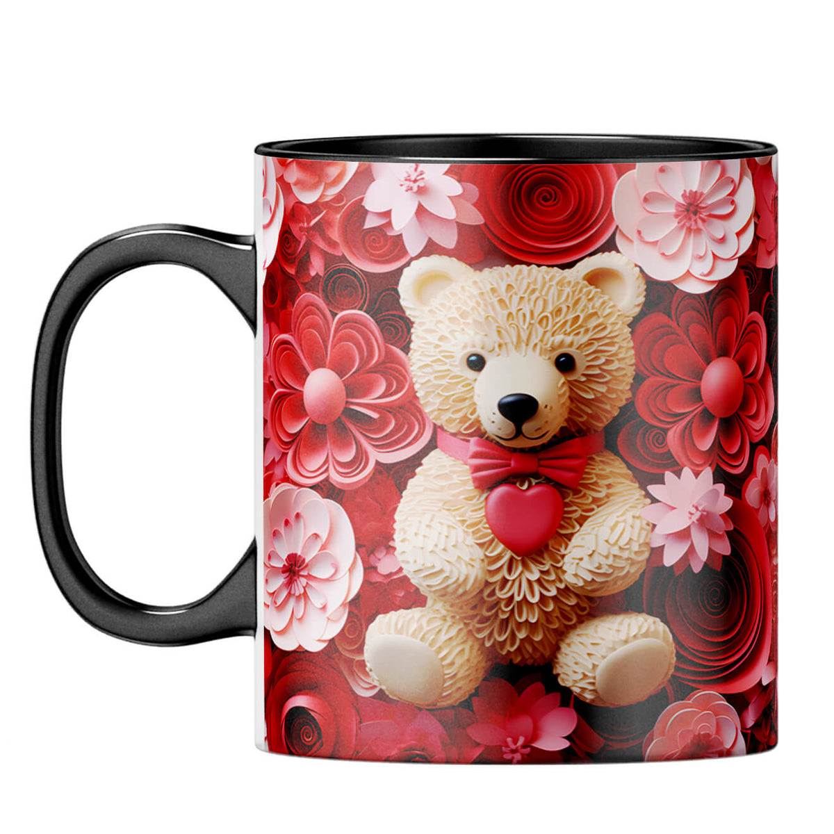 YuBingo 3D Teddy Dreams Coffee Mug Black