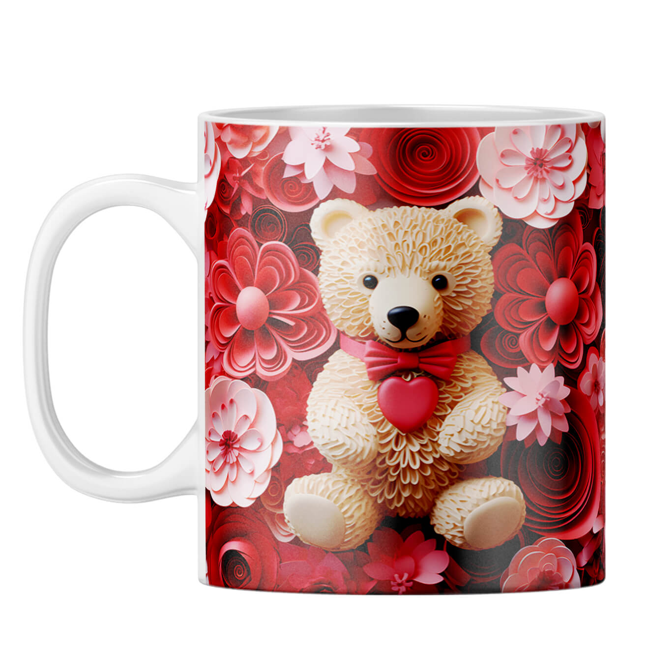 YuBingo 3D Teddy Dreams Coffee Mug White