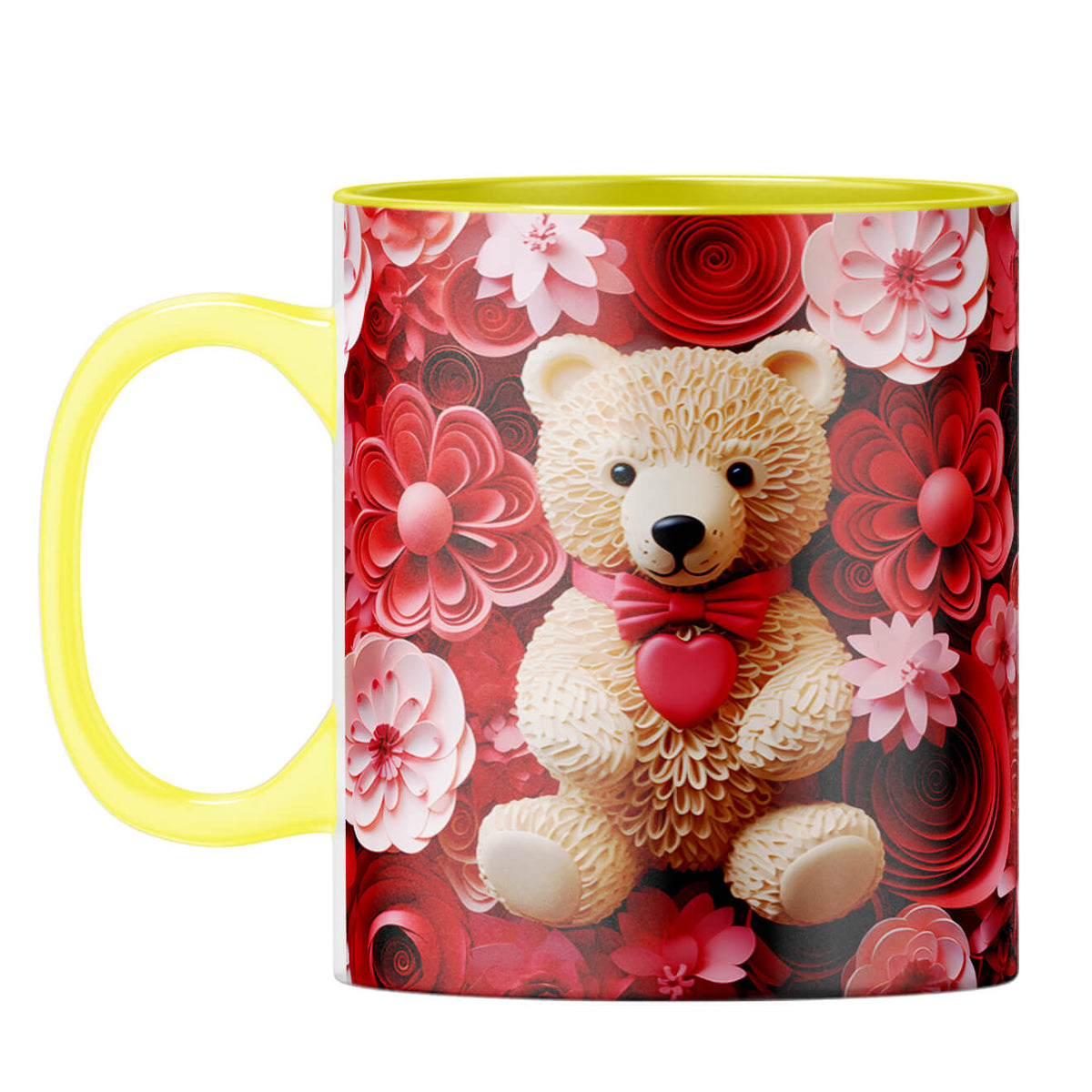 YuBingo 3D Teddy Dreams Coffee Mug Yellow