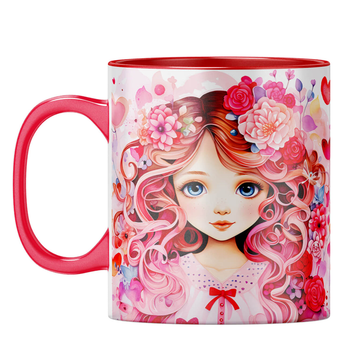 YuBingo Anime Romance Coffee Mug Red
