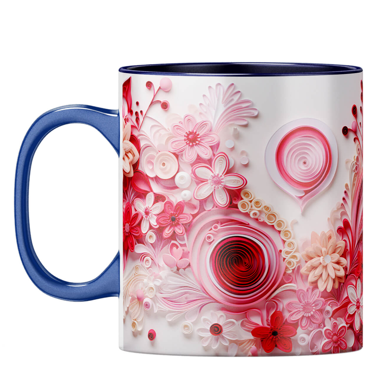 YuBingo Beautiful Design Bliss Coffee Mug Dark Blue