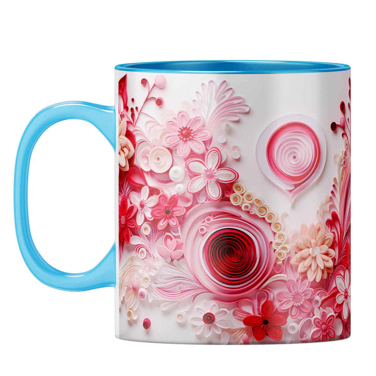 YuBingo Beautiful Design Bliss Coffee Mug Light Blue