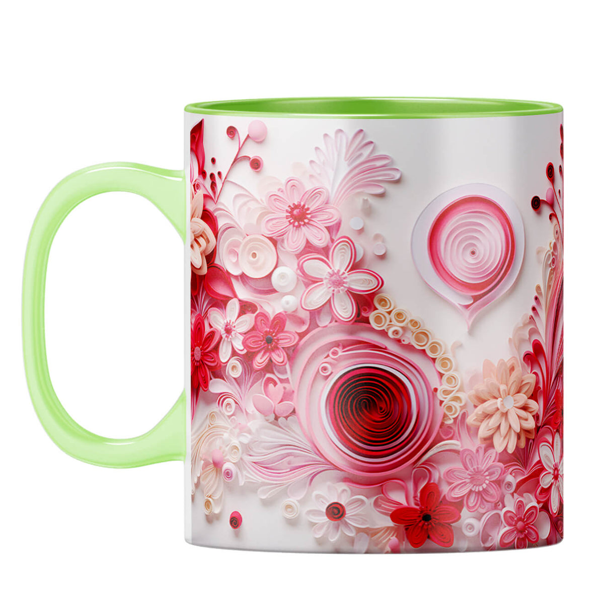 YuBingo Beautiful Design Bliss Coffee Mug Light Green