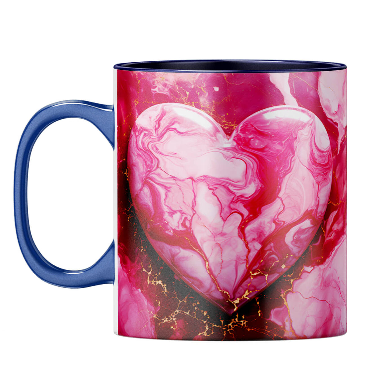 YuBingo Big Heart Dreams Coffee Mug Dark Blue