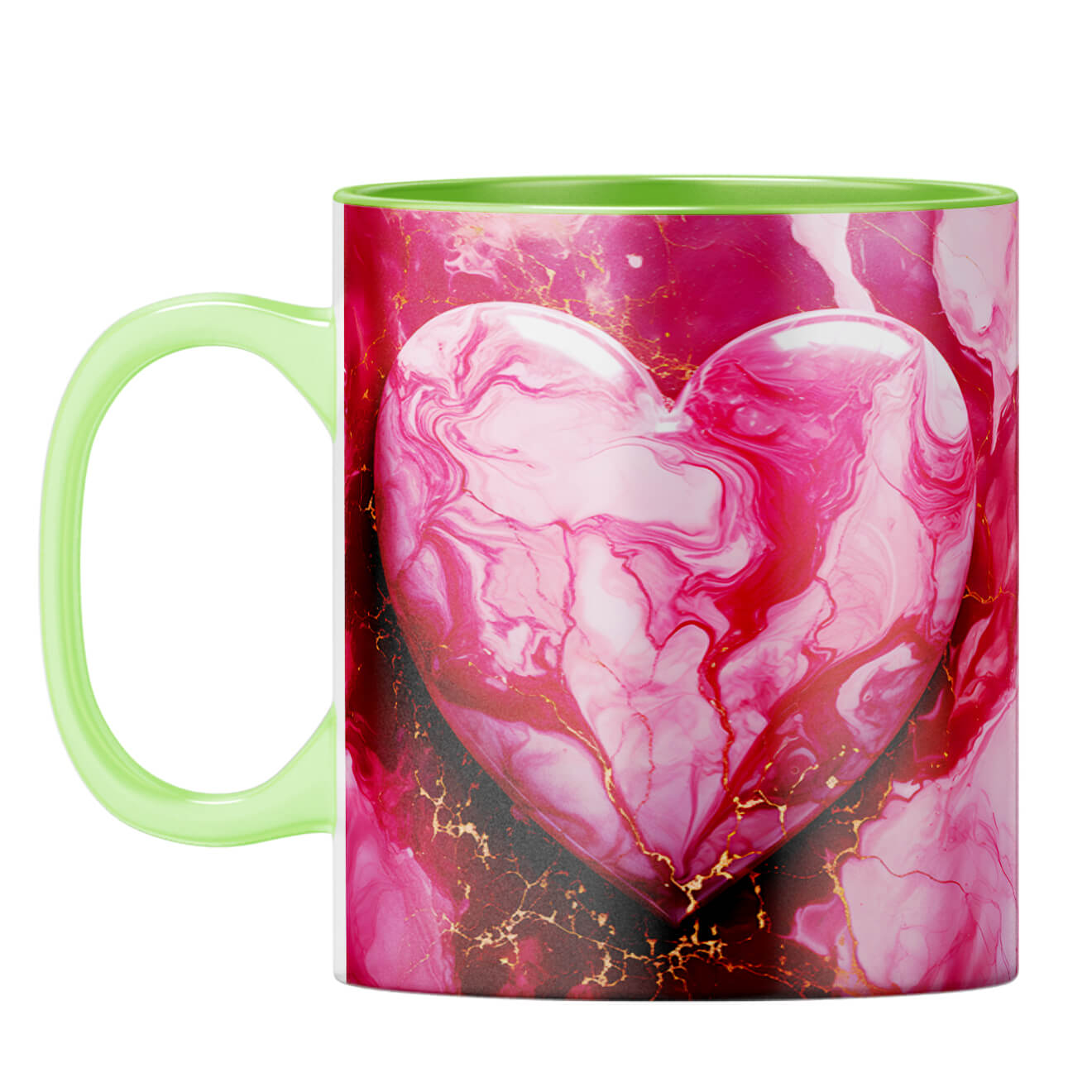 YuBingo Big Heart Dreams Coffee Mug Light Green