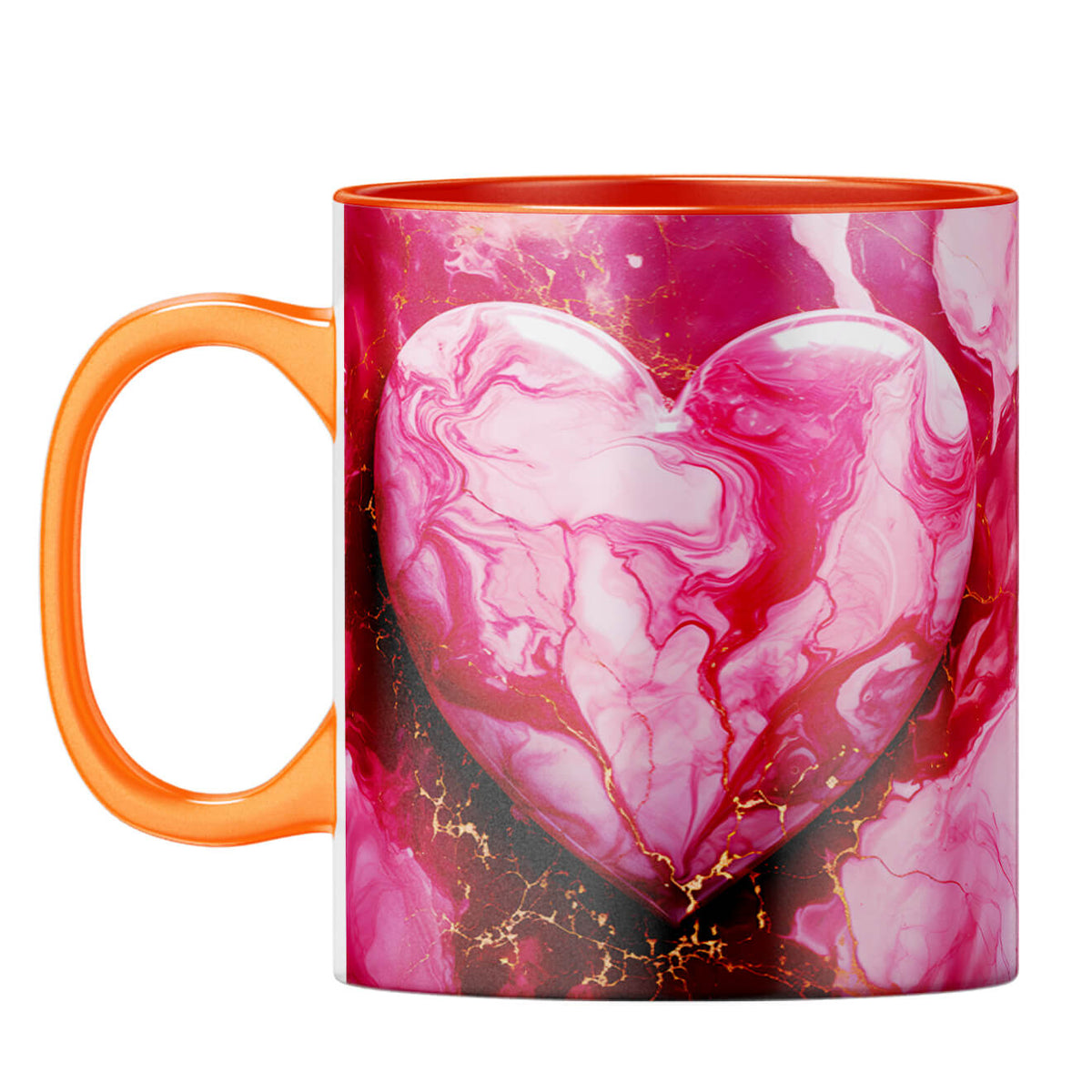 YuBingo Big Heart Dreams Coffee Mug Orange