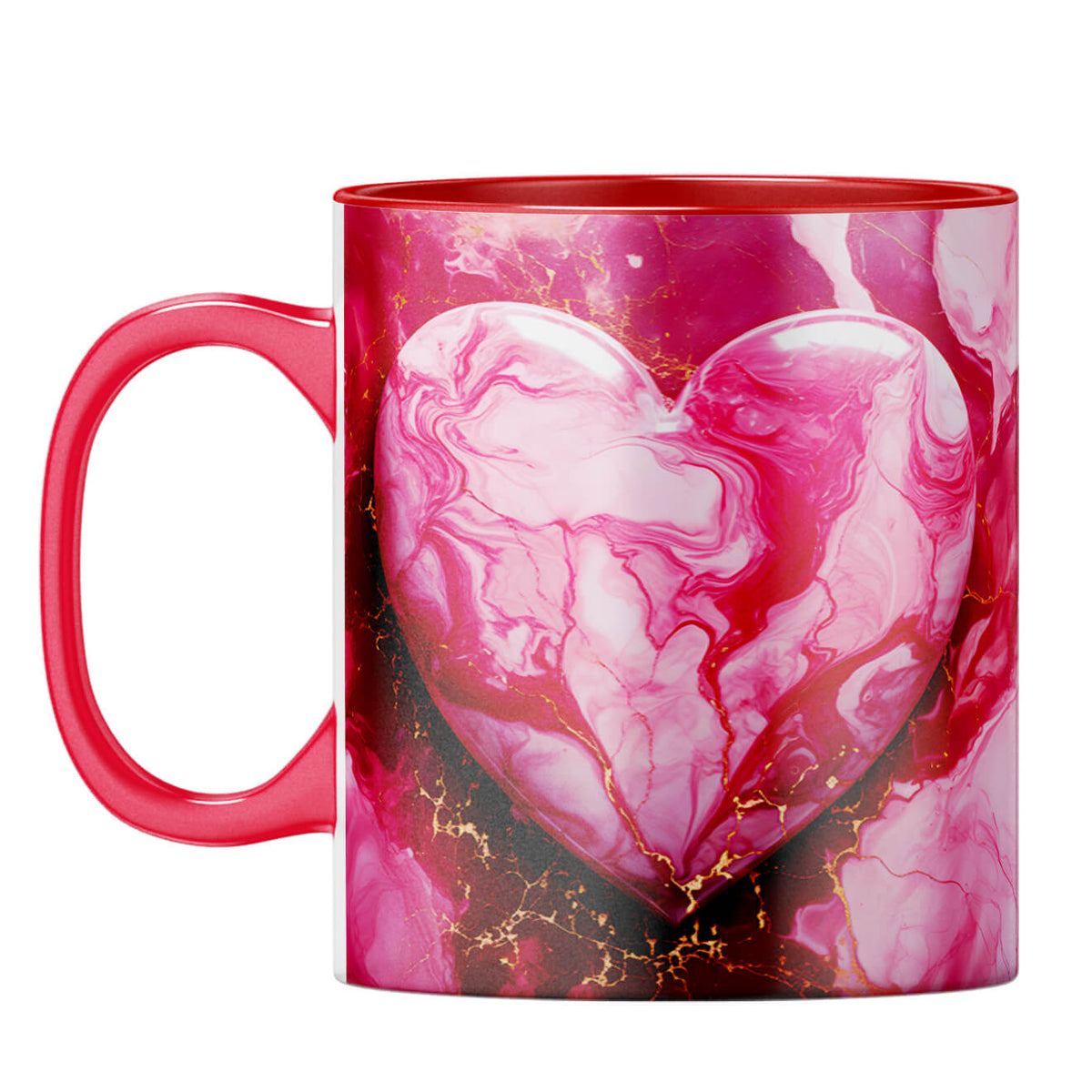 YuBingo Big Heart Dreams Coffee Mug Red
