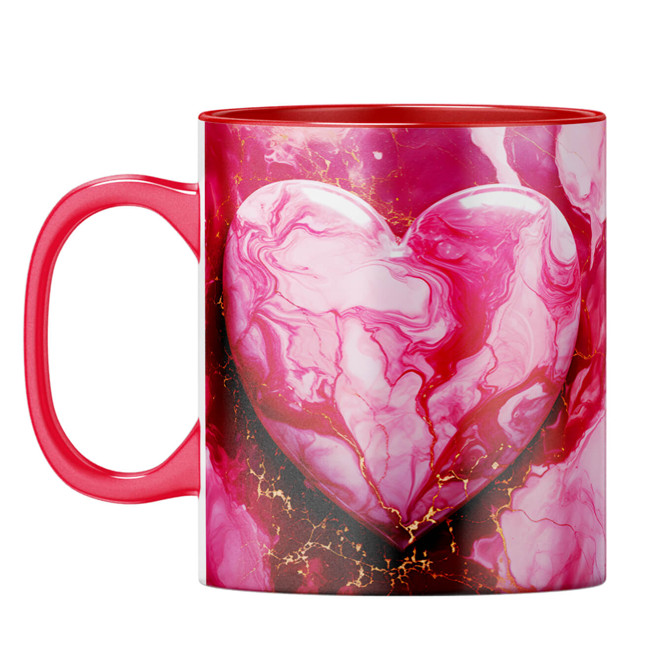 YuBingo Big Heart Dreams Coffee Mug Red